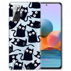 Kryt Xiaomi Redmi Note 10 Pro Viaceré Čierne Mačky