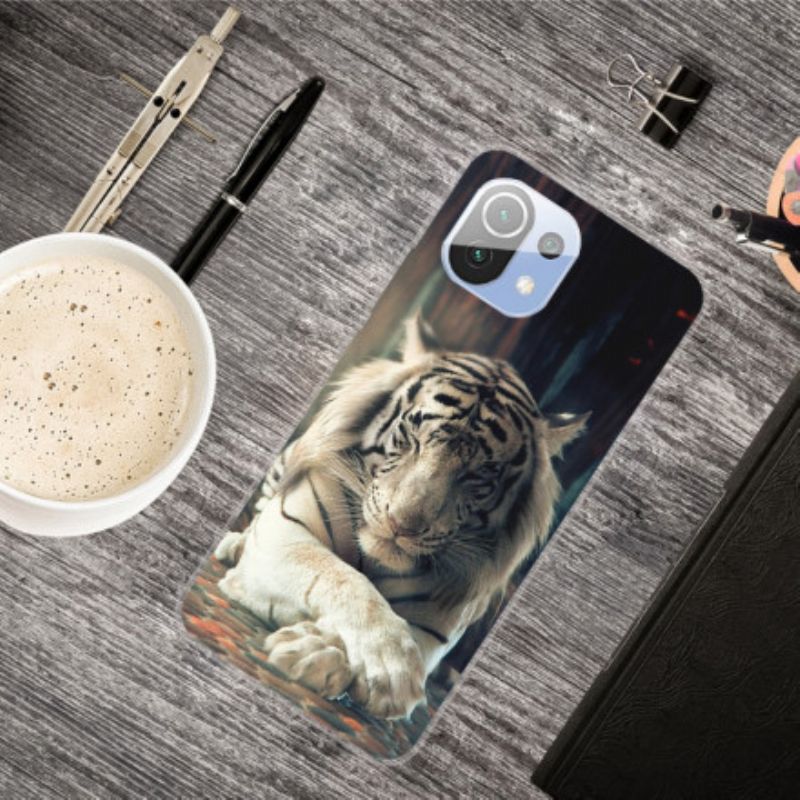 Kryt Xiaomi Mi 11 Pro Flexibilný Tiger