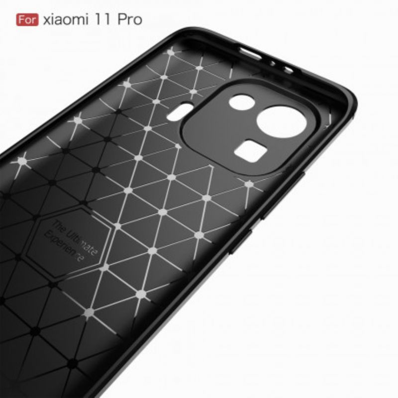 Kryt Xiaomi Mi 11 Pro Kartáčované Uhlíkové Vlákno