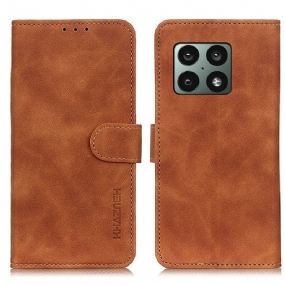 Kožené Puzdro OnePlus 10 Pro 5G Matná Vintage Leather Effect Khazneh