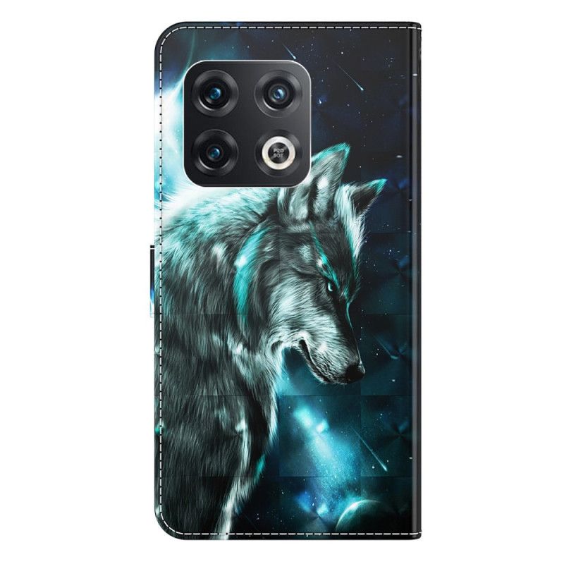 Peňaženkový Kryt OnePlus 10 Pro 5G Lanyard Wolf