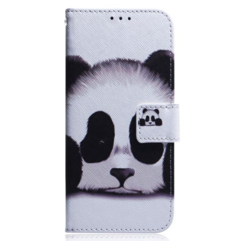 Flipové Puzdro Poco X5 5G Strappy Panda