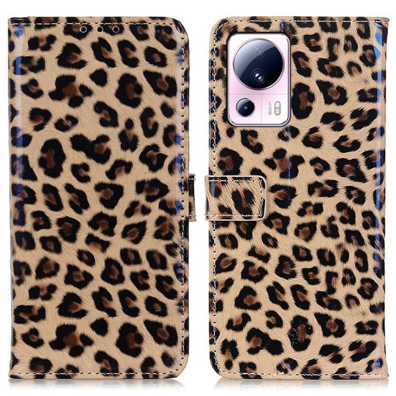 Kožené Puzdro Xiaomi 13 Lite Leopard