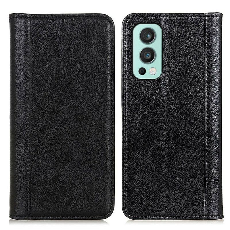 Flipové Puzdro OnePlus Nord 2 5G Kožené Puzdro Verzia Litchi Split Leather