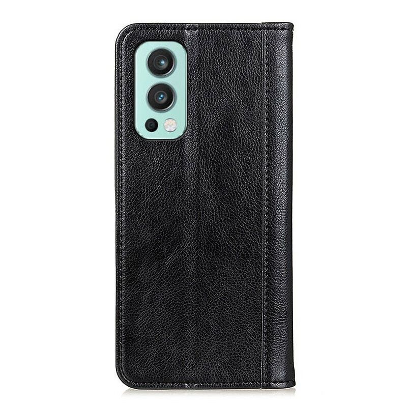 Flipové Puzdro OnePlus Nord 2 5G Kožené Puzdro Verzia Litchi Split Leather