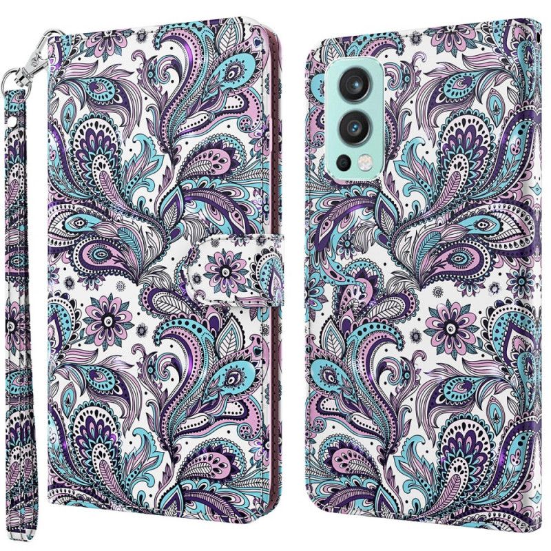 Kožené Puzdro OnePlus Nord 2 5G Paisley