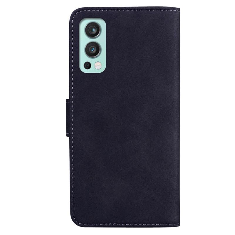 Kožené Puzdro OnePlus Nord 2 5G Skin-touch Butterfly