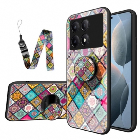 Kryt Poco X6 Pro 5g Patchwork Podpora A Popruh