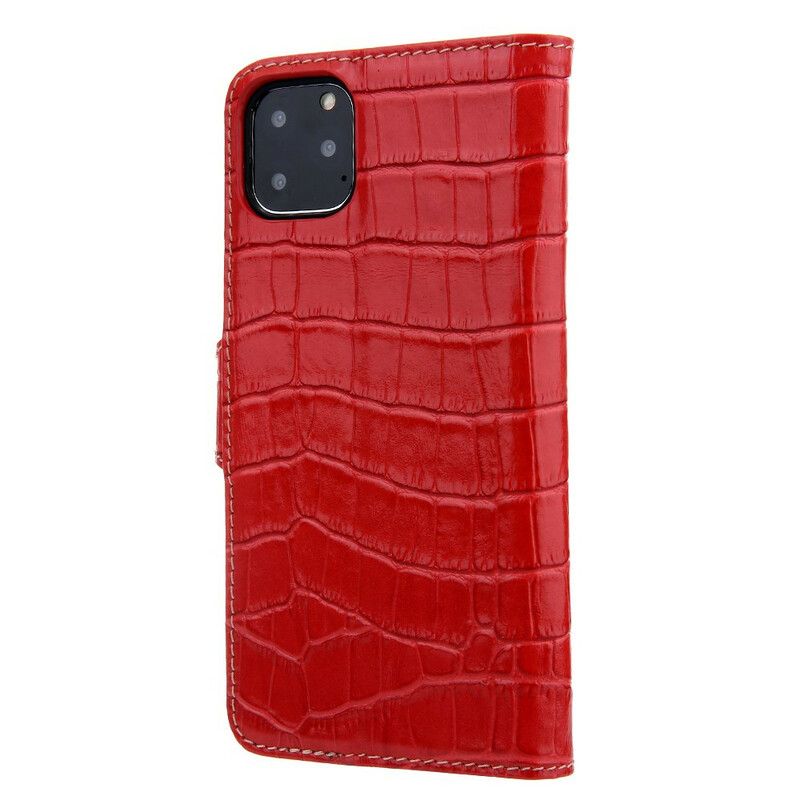 Kožené Puzdro iPhone 11 Pro Krásny Croco