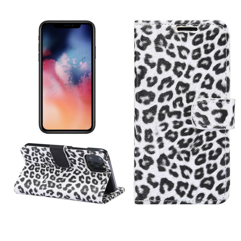 Kožené Puzdro iPhone 11 Pro Leopard