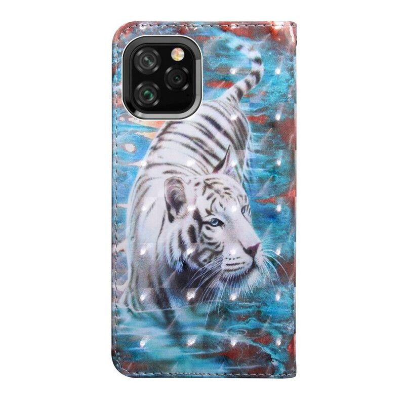 Kožené Puzdro iPhone 11 Pro Tiger Lucian