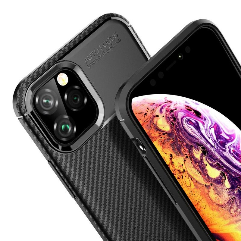 Kryt iPhone 11 Pro Flexibilná Textúra Uhlíkových Vlákien