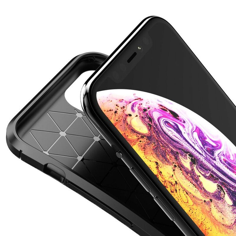 Kryt iPhone 11 Pro Flexibilná Textúra Uhlíkových Vlákien