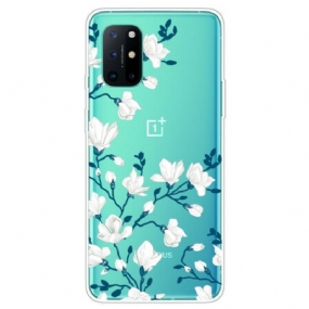 Kryt OnePlus 8T Biele Kvety