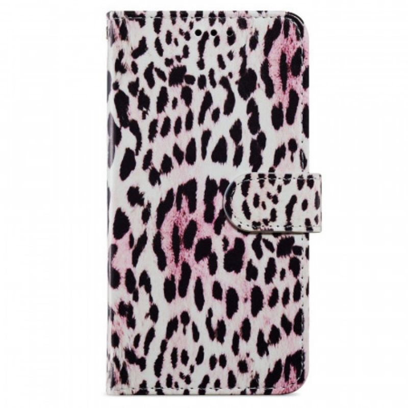 Kožené Puzdro Samsung Galaxy A13 Leopard Print