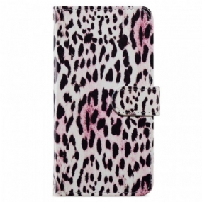 Kožené Puzdro Samsung Galaxy A13 Leopard Print