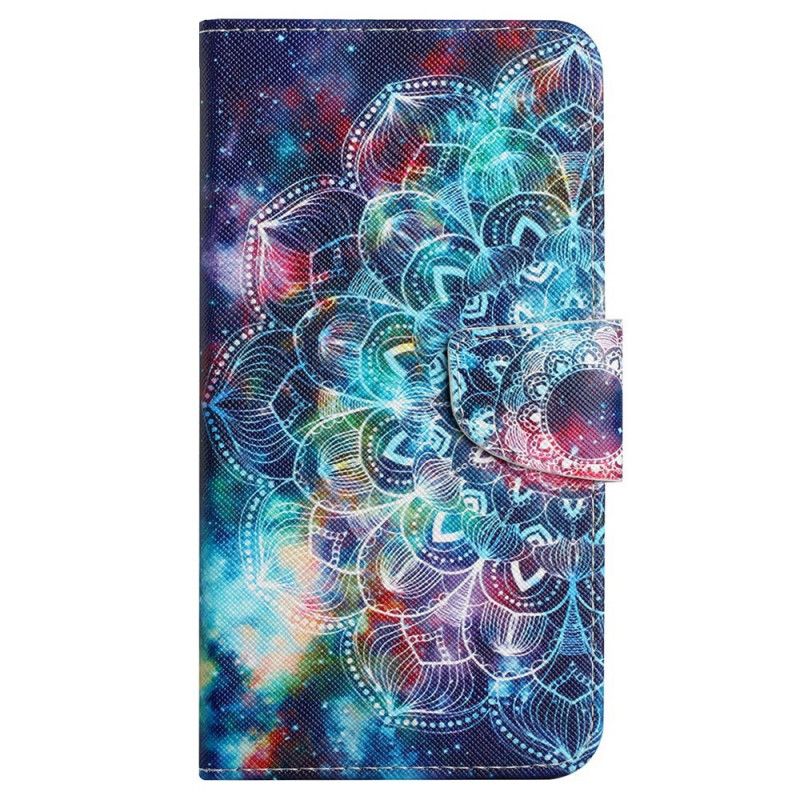 Kožené Puzdro Samsung Galaxy A13 Okázalá Strappy Mandala