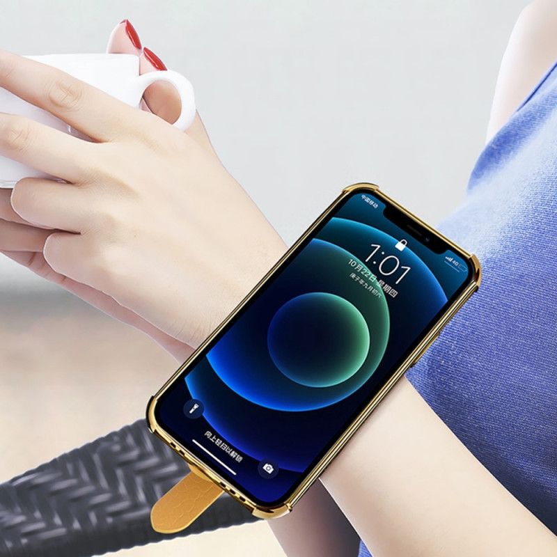 Kryt Samsung Galaxy A13 Krokodílový Štýl S Podporným Popruhom