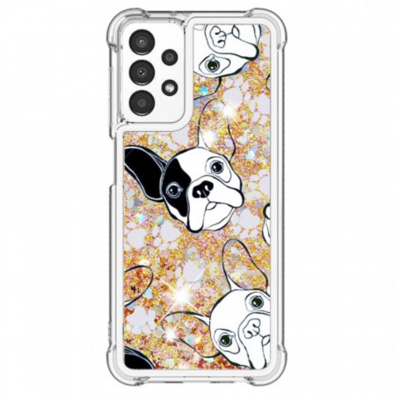 Kryt Samsung Galaxy A13 Pán Dog Sequins