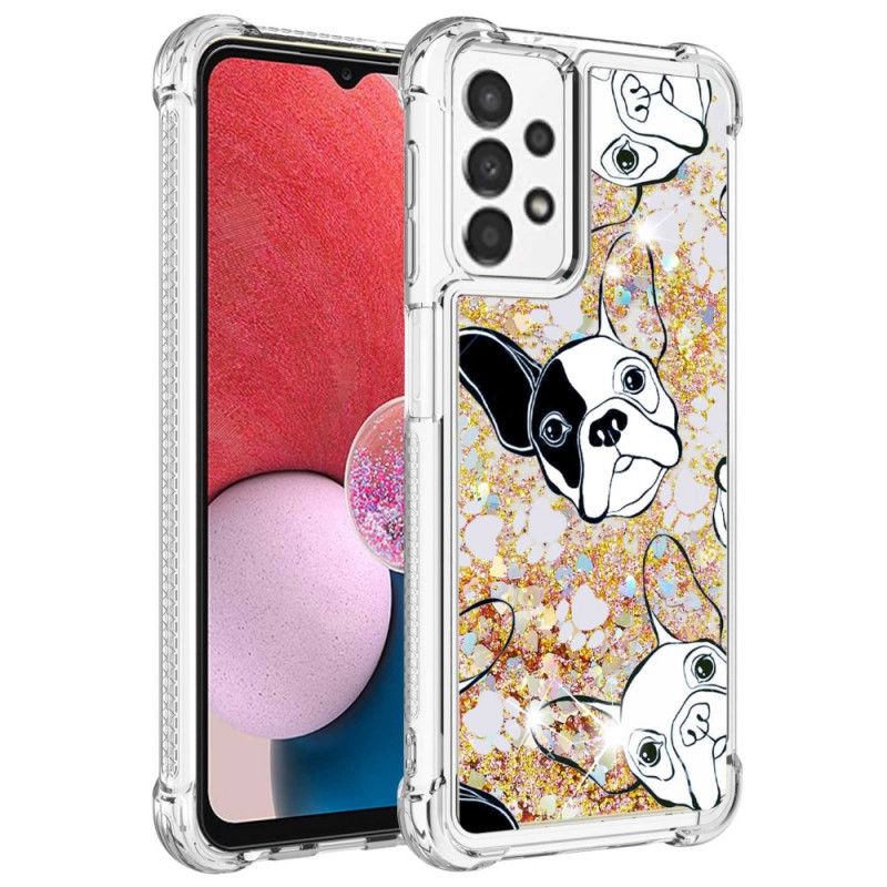 Kryt Samsung Galaxy A13 Pán Dog Sequins