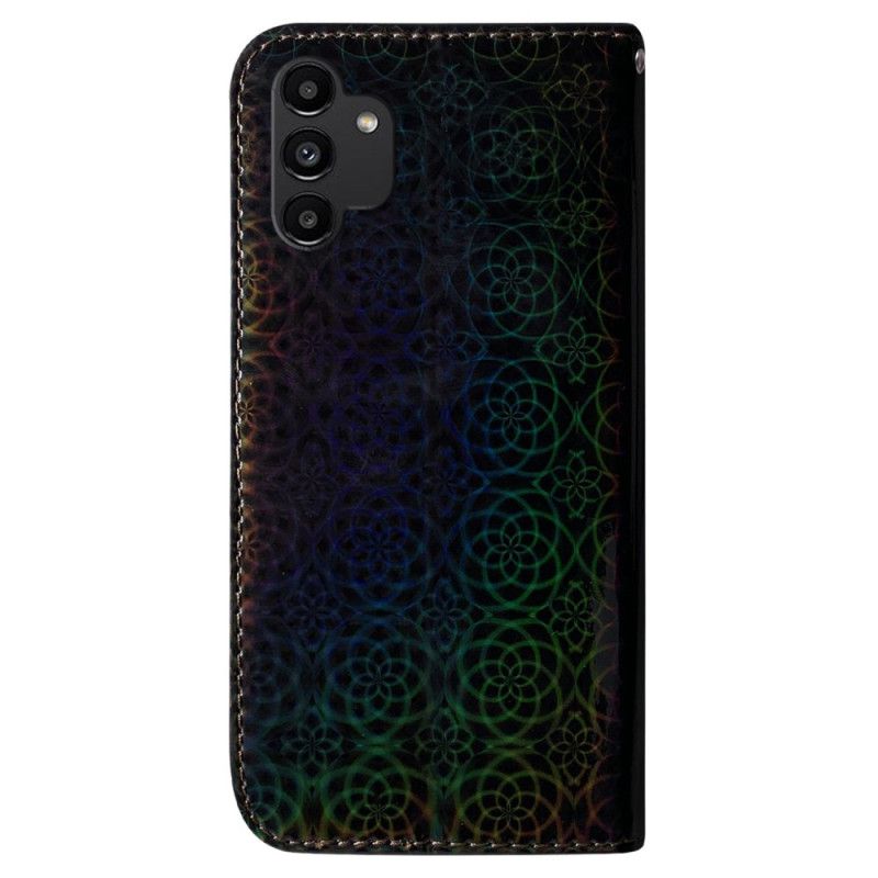 Peňaženkový Kryt Samsung Galaxy A13 Strappy Psychedelické Kvety