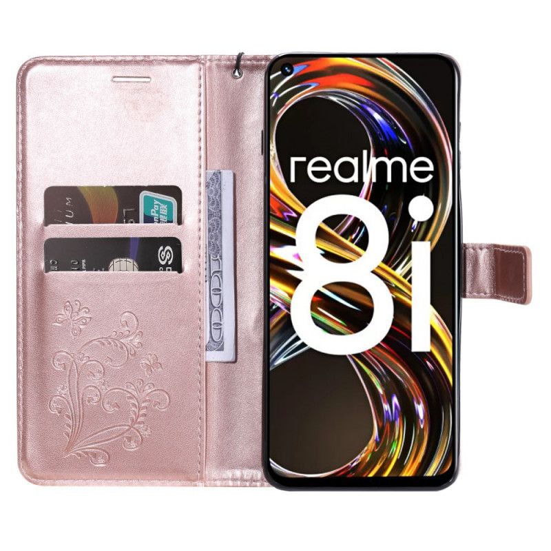 Kožené Puzdro Realme 8i Obrie Motýle