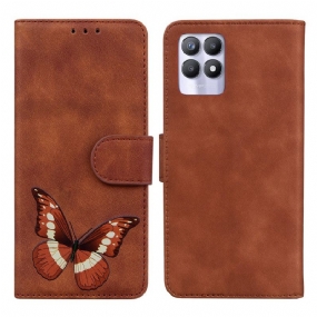 Kožené Puzdro Realme 8i Skin-touch Butterfly