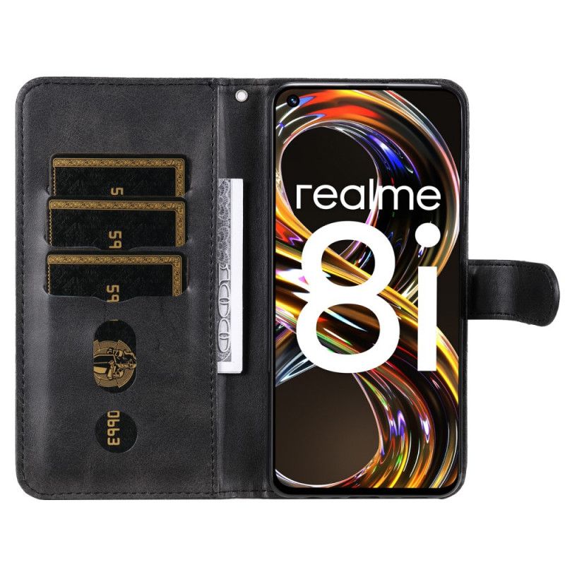 Kožené Puzdro Realme 8i Vintage Peňaženka Na Mince