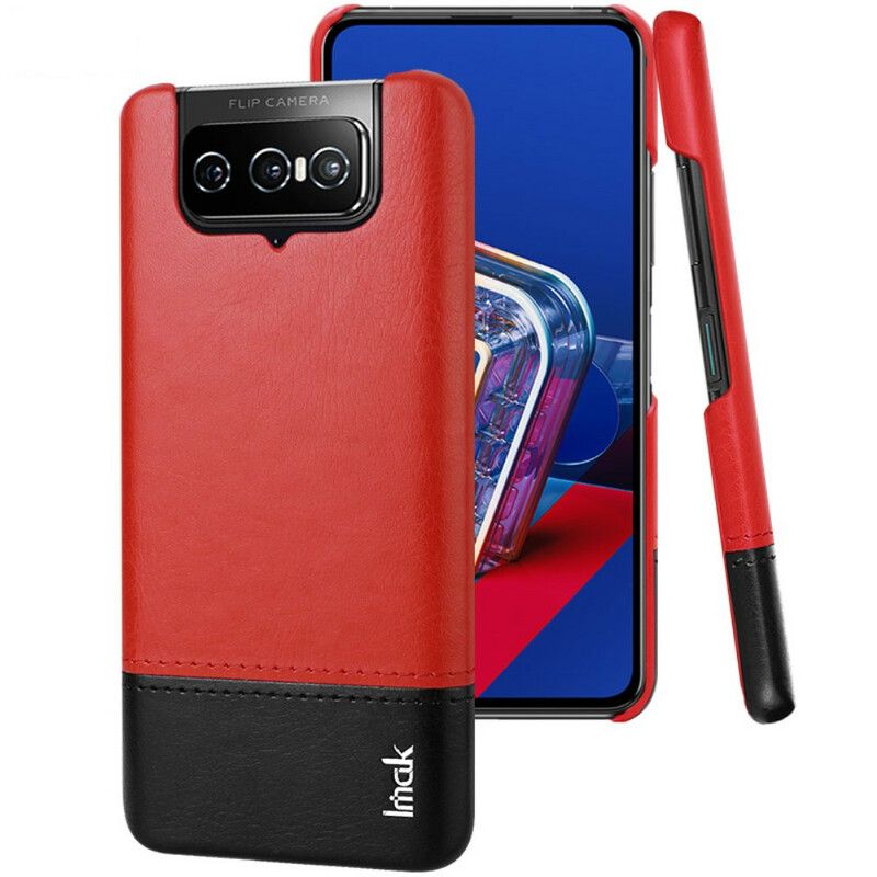 Kryt Asus Zenfone 7 / 7 Pro Kožený Efekt Série Imak Ruiyi