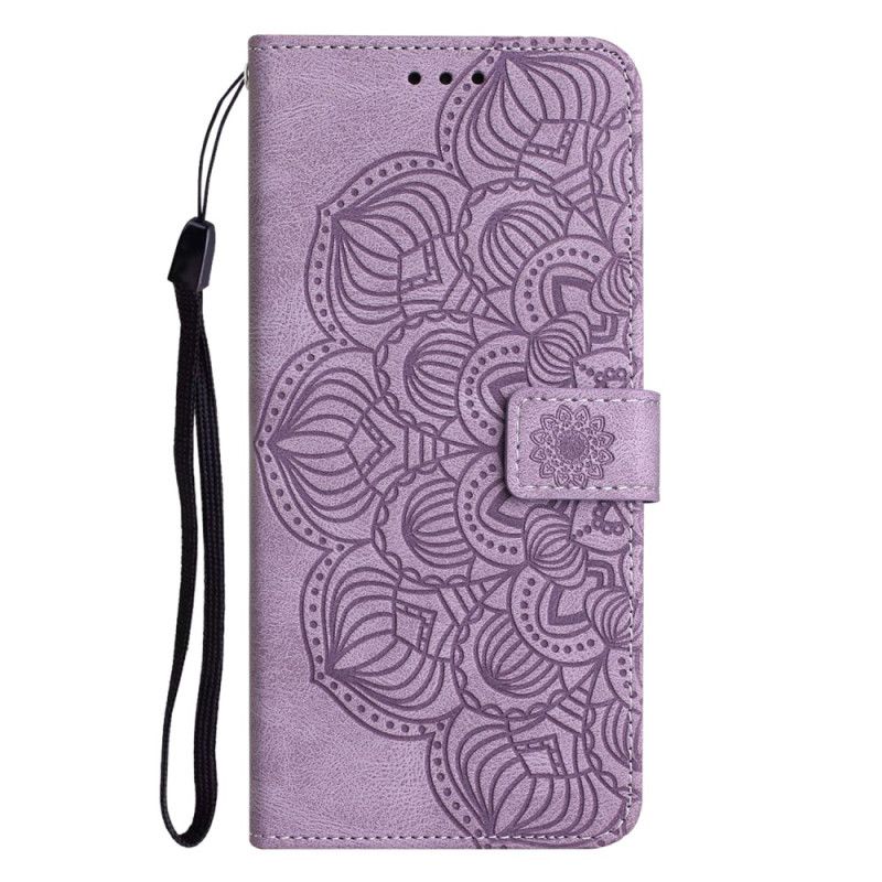 Kožené Puzdro Samsung Galaxy A34 5G Diskrétna Strappy Mandala