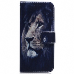 Kožené Puzdro Samsung Galaxy A34 5G Lanyard Lion