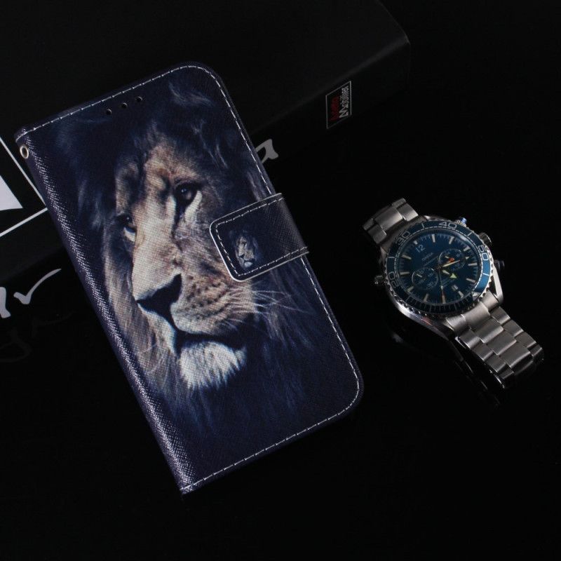 Kožené Puzdro Samsung Galaxy A34 5G Lanyard Lion