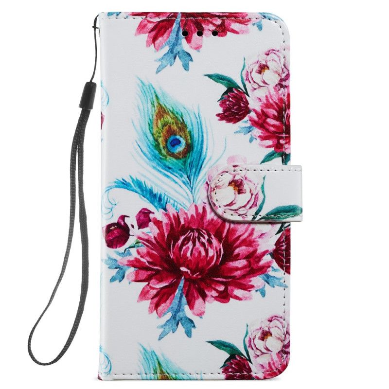 Kožené Puzdro Samsung Galaxy A34 5G Strappy Floral Fantasy