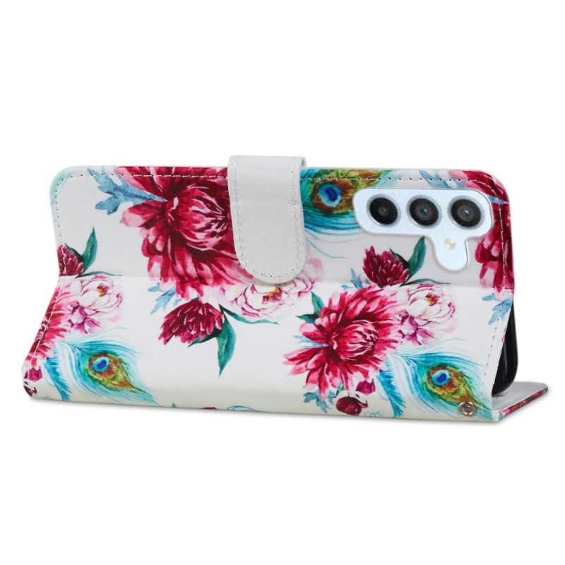 Kožené Puzdro Samsung Galaxy A34 5G Strappy Floral Fantasy