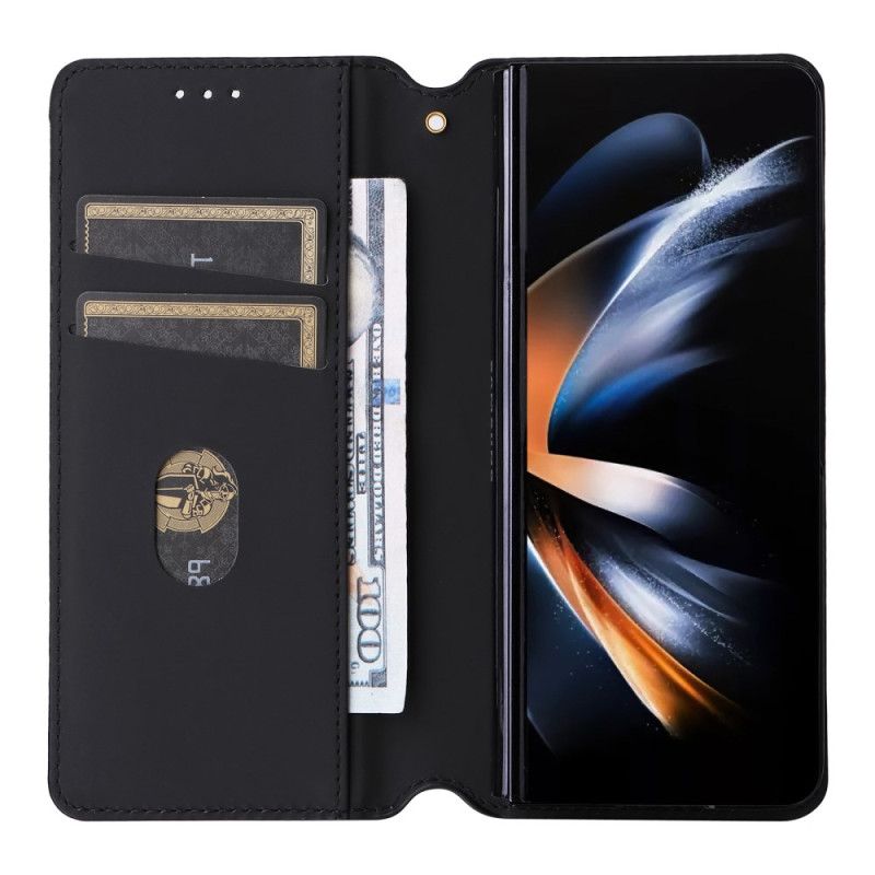 Kožené Puzdro Samsung Galaxy Z Fold 5 3d Vzor