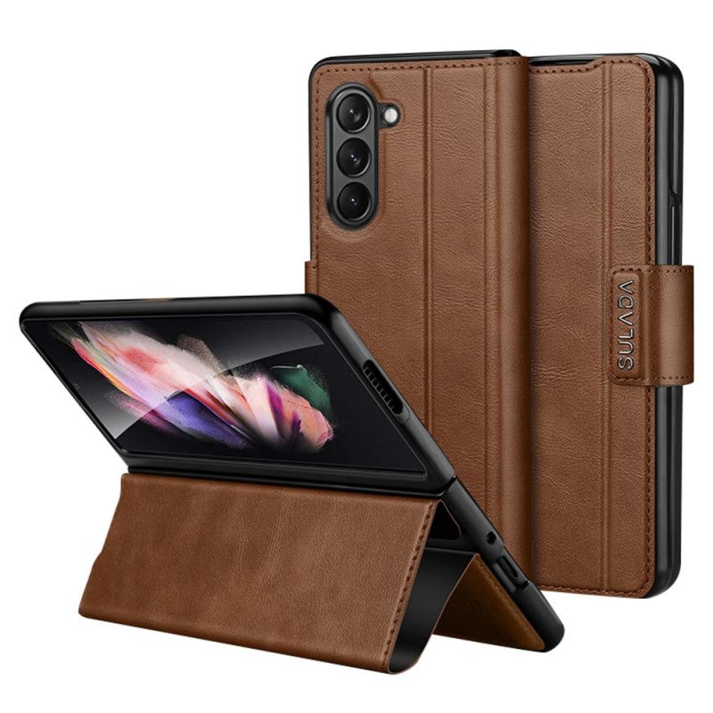 Kožené Puzdro Samsung Galaxy Z Fold 5 Sulada