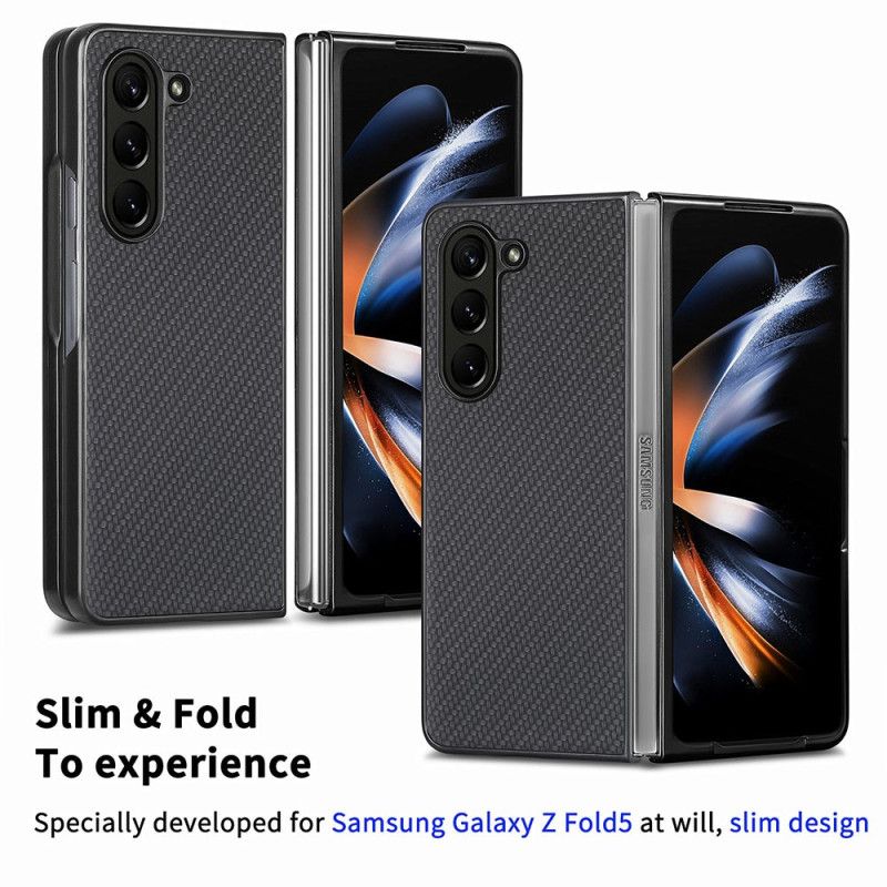 Kryt Samsung Galaxy Z Fold 5 Kryt Na Mobil Klasické Uhlíkové Vlákno