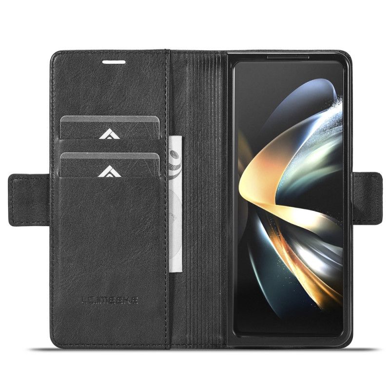 Puzdro Samsung Galaxy Z Fold 5 Rfid Kožený Štýl Lc.imeeke