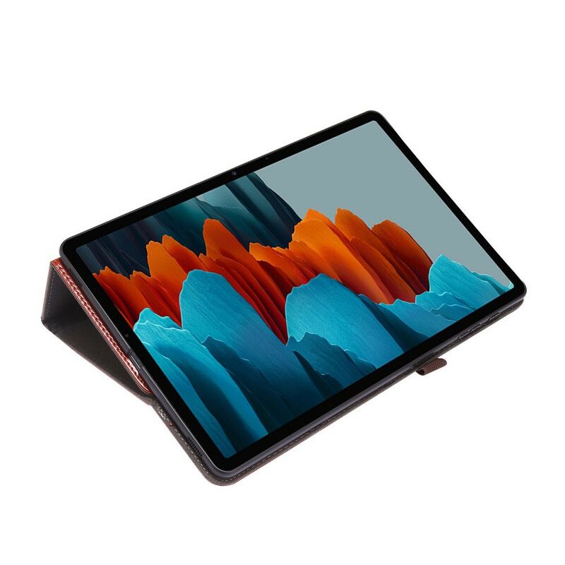 Kožené Puzdro Samsung Galaxy Tab S8 Plus / Tab S7 Plus 2 Rolety Z Umelej Kože