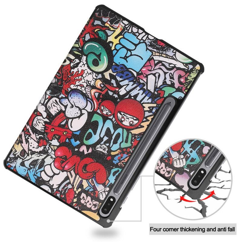 Kryt Samsung Galaxy Tab S8 Plus / Tab S7 Plus Držiak Na Graffiti Ceruzku