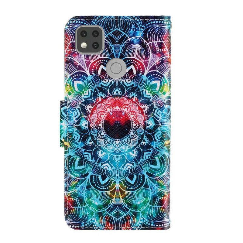 Kožené Puzdro Xiaomi Redmi 9C Okázalá Strappy Mandala