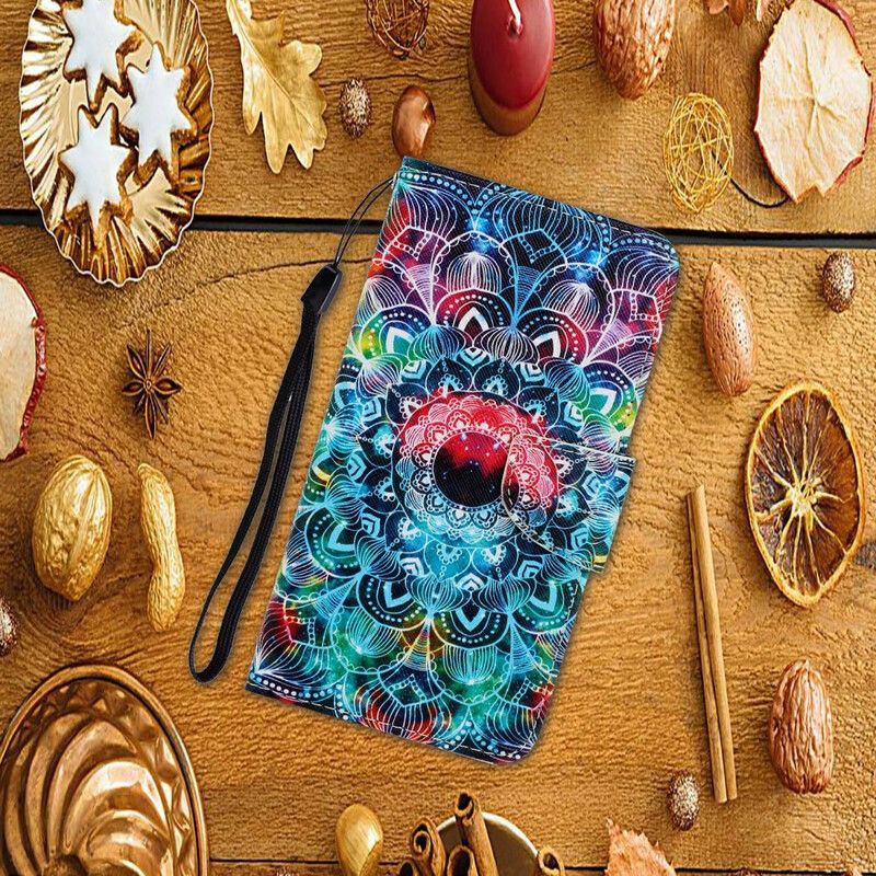 Kožené Puzdro Xiaomi Redmi 9C Okázalá Strappy Mandala