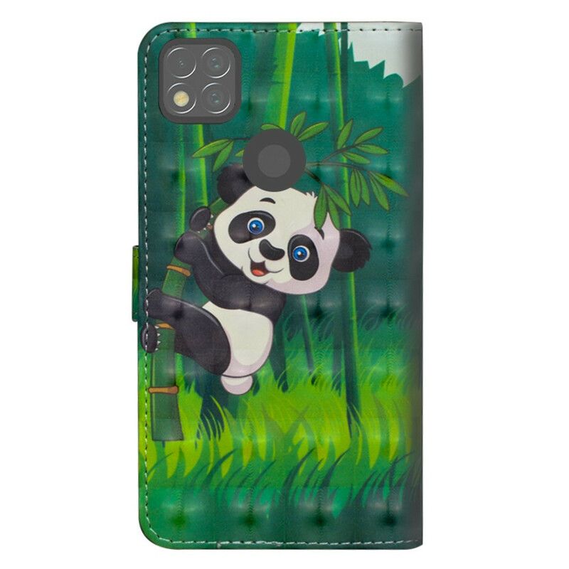 Kožené Puzdro Xiaomi Redmi 9C Panda A Bambus