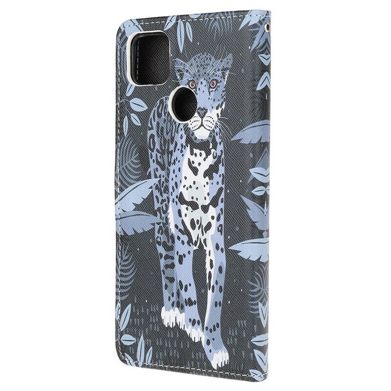 Kožené Puzdro Xiaomi Redmi 9C Strappy Leopard