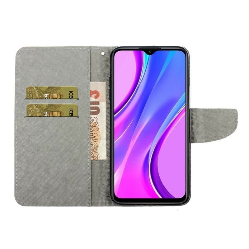 Kožené Puzdro Xiaomi Redmi 9C Začarované Motýle