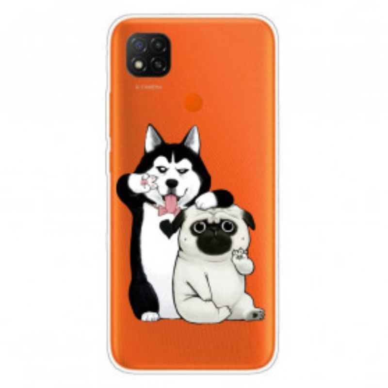 Kryt Xiaomi Redmi 9C Funny Dogs