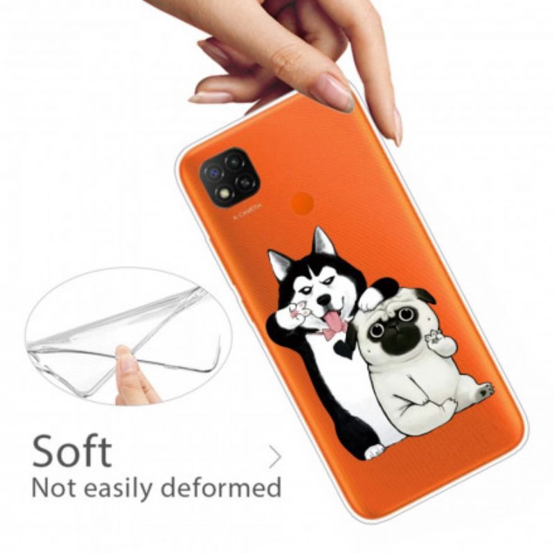 Kryt Xiaomi Redmi 9C Funny Dogs