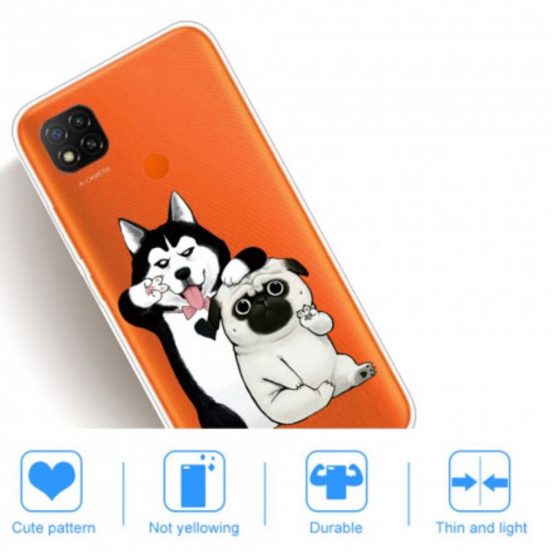 Kryt Xiaomi Redmi 9C Funny Dogs