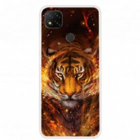 Kryt Xiaomi Redmi 9C Ohnivý Tiger