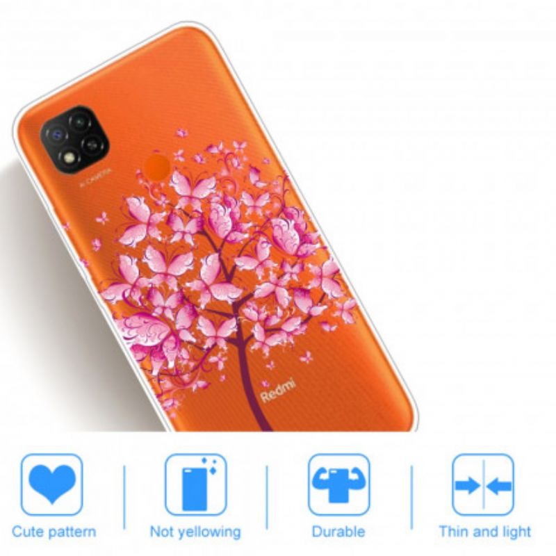 Kryt Xiaomi Redmi 9C Ružový Vrch Stromu